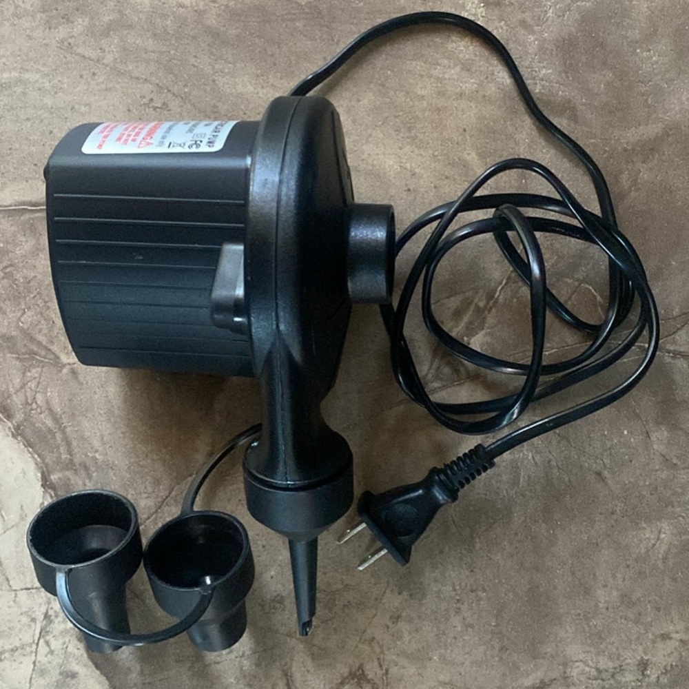 Motorenbau Black Electric Air Pump with Nozzles